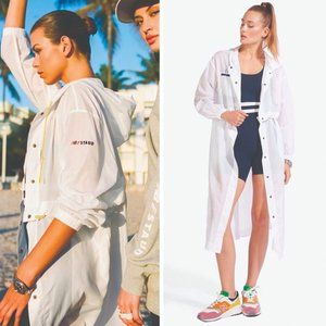 Staud x New Balance Convertible White Windbreaker Size M